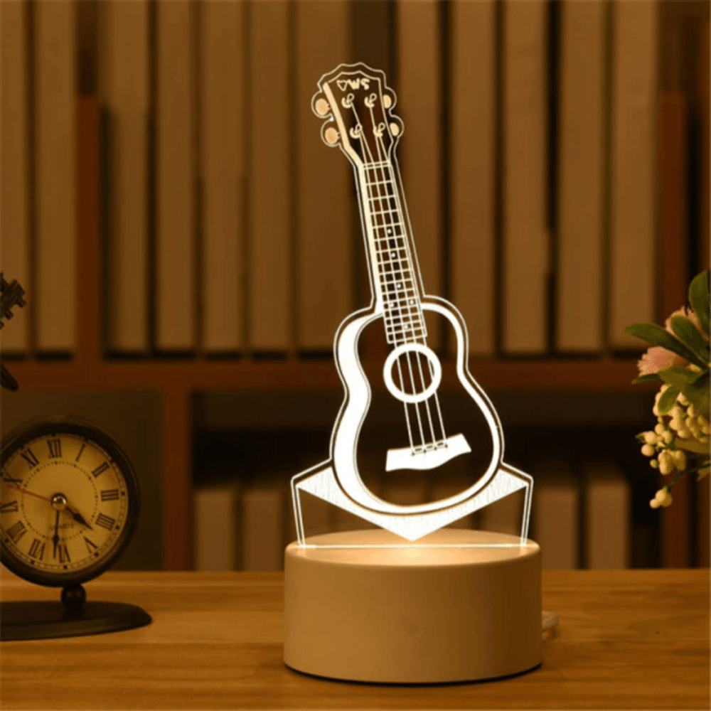Luminária de Mesa em LED 3D - Tenda de Ofertas