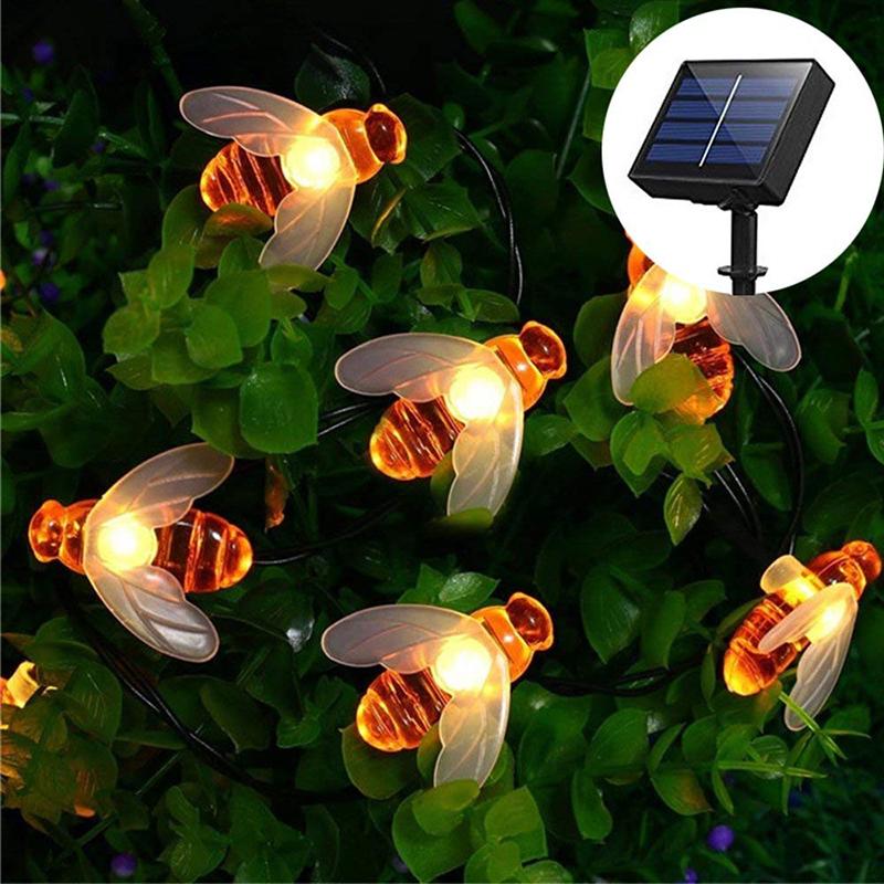 Luzes de Abelha LED à Energia Solar