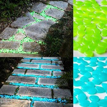 Pedras Luminosas para Jardim/ Aquario
