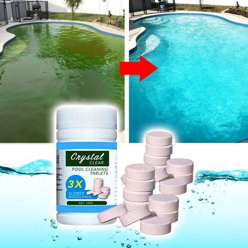 Pastilha Cápsula para Limpeza de Piscinas Acabe com Agua Verde