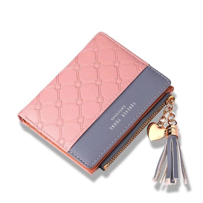 Carteira Feminina Pequena - Fashion Porta Cartões Bolso Zíper