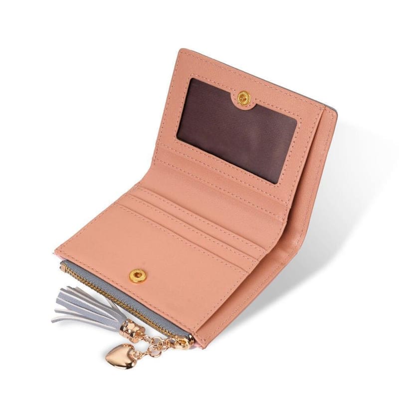 Carteira Feminina Pequena - Fashion Porta Cartões Bolso Zíper