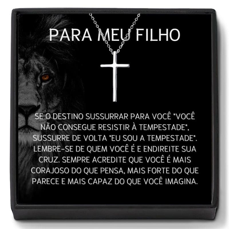 Colar de Cruz Para o Meu Filho