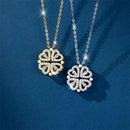 Colar Trevo de Coração Aço inoxidável