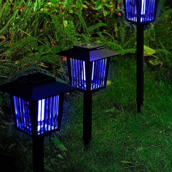 NOVA - [2ª. GERAÇÃO] Lâmpada Mata Mosquito LED de Energia Solar