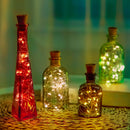 Fio de Luz com Rolha e Painel Solar (Prova D'água)