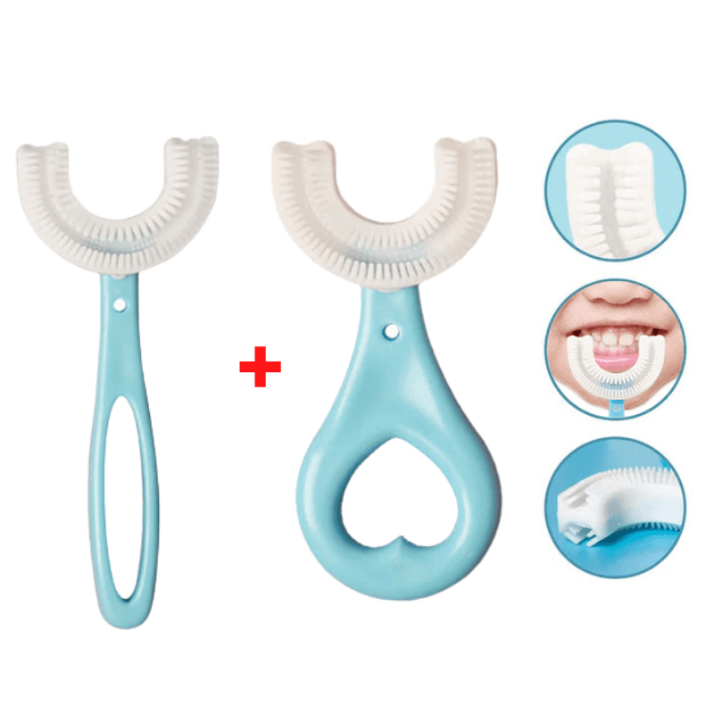 Escova De Dentes Infantil Baby Lush 360° Azul 2Pcs - 2 A 12 Anos 00012038