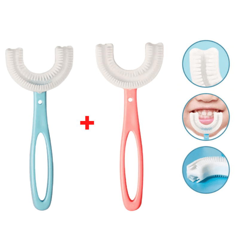 Escova De Dentes Infantil Baby Lush 360° Azul/rosa 2Pcs 6 A 12 Anos 00012038