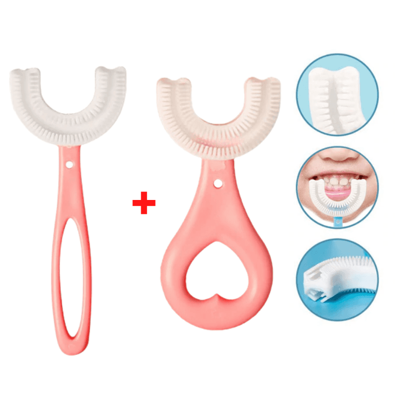 Escova De Dentes Infantil Baby Lush 360° Rosa 2Pcs - 2 A 12 Anos 00012038