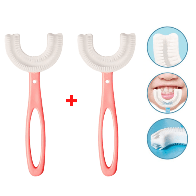 Escova De Dentes Infantil Baby Lush 360° Rosa 2Pcs - 6 A 12 Anos 00012038