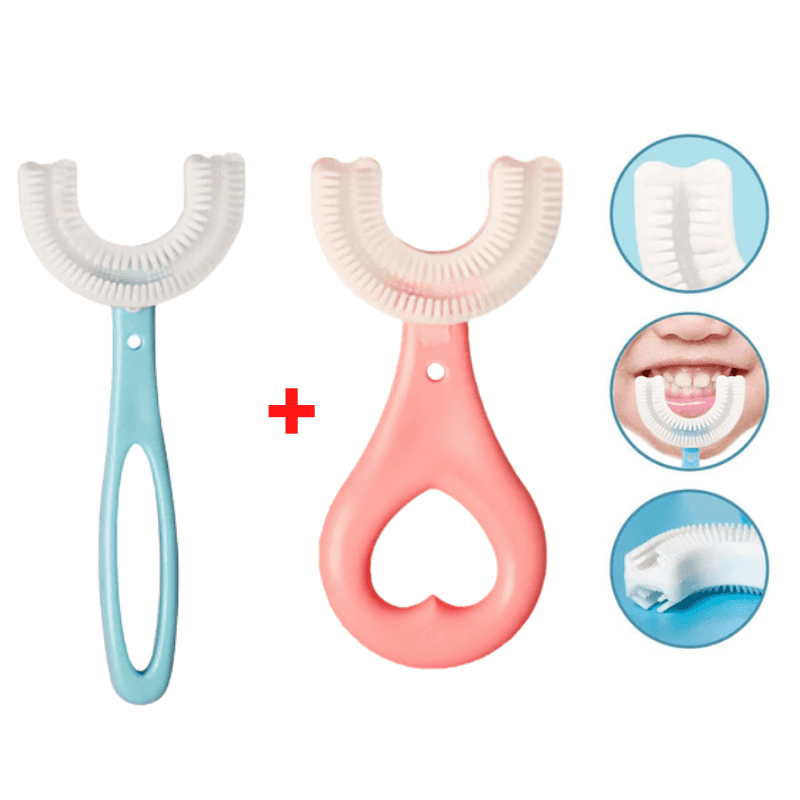Escova De Dentes Infantil Baby Lush 360° Rosa/azul 2Pcs 2 A 12 Anos 00012038