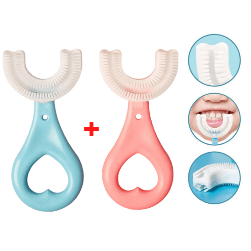 Escova De Dentes Infantil Baby Lush 360° Rosa/azul 2Pcs 2 A 6 Anos 00012038
