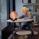 Luz de Galáxia Colorida 3D (Com Suporte de Madeira)