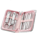 Kit Manicure 11 Ou 26 Pcs Profissional Rosa Peças 00012015