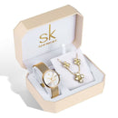 Kit Relógio Feminino Sk Shengke Modelo 04 00012026