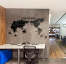 Mapa Mundi para Parede em Acrílico