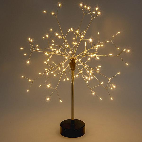 Árvore de Luzes LED em Fio de Cobre