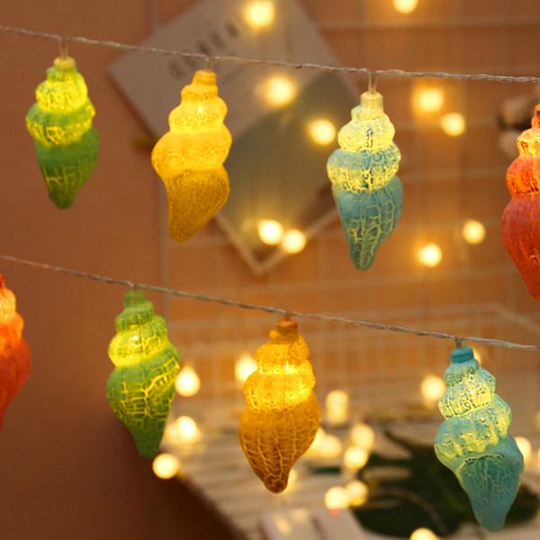 Fio de Luzes Decorativas de Concha
