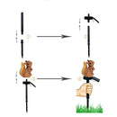 Esquilo de Luz Decorativa de Jardim à Energia Solar