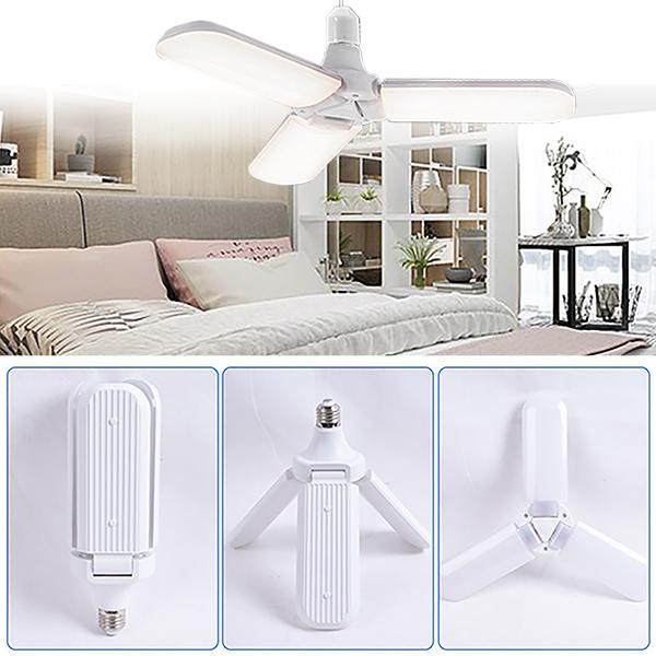 Pás de Ventilador Dobráveis com Lampada LED