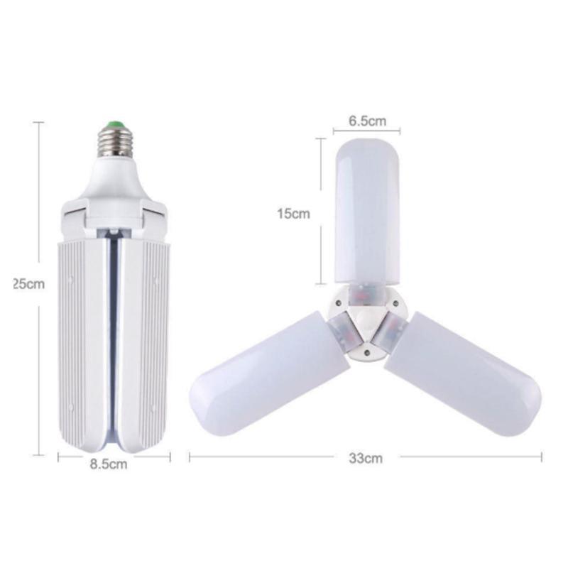 Pás de Ventilador Dobráveis com Lampada LED