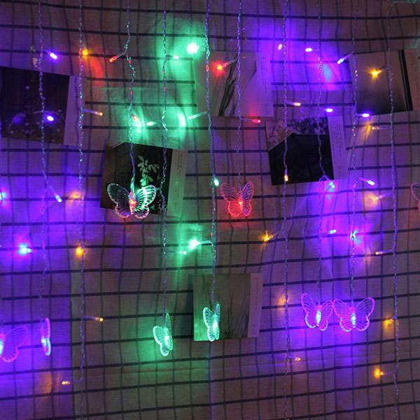 Fio de Luzes LED de Borboleta