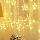 Cortina de Luzes Estreladas