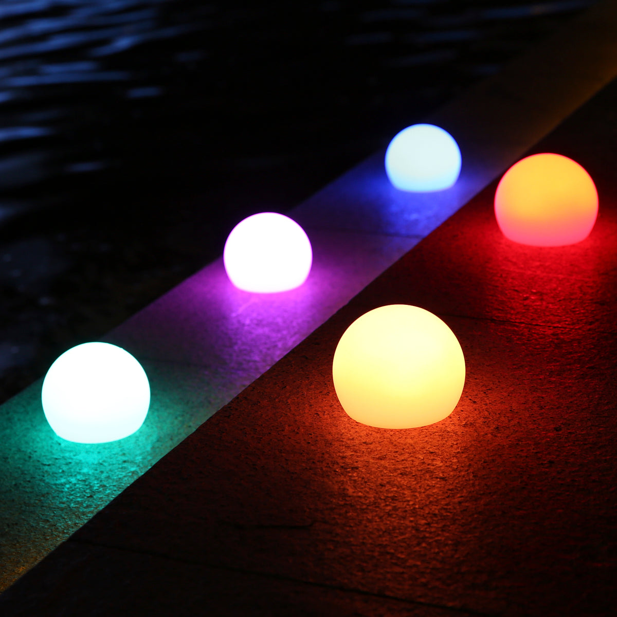 Esfera LED Colorida Impermeável