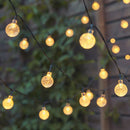 Lâmpadas Pisca-Pisca Bola de Cristal com Bolhas à Energia Solar