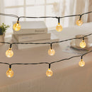 Lâmpadas Pisca-Pisca Bola de Cristal com Bolhas à Energia Solar