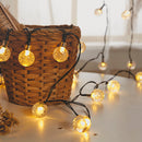 Lâmpadas Pisca-Pisca Bola de Cristal com Bolhas à Energia Solar