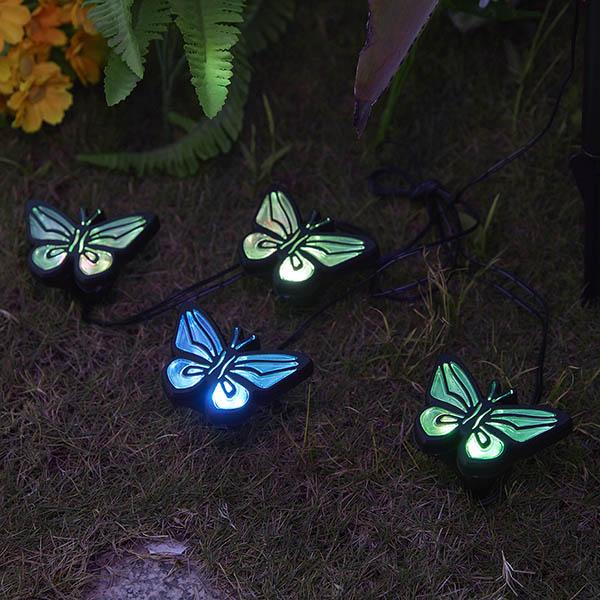 Luzes de Borboleta Movidas à Energia Solar