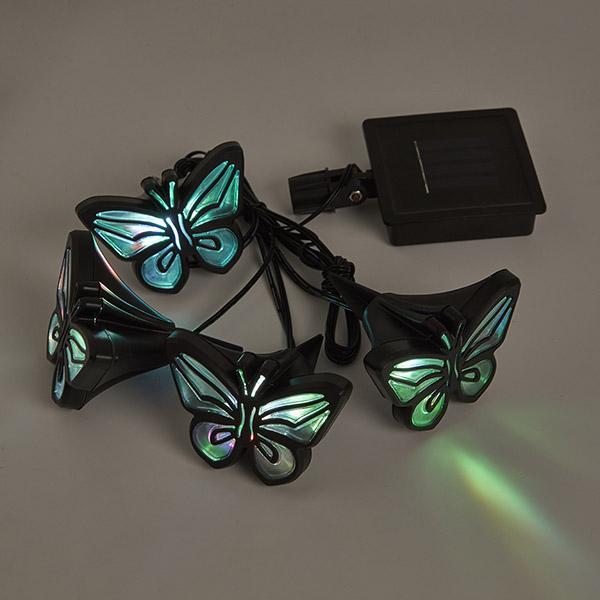 Luzes de Borboleta Movidas à Energia Solar