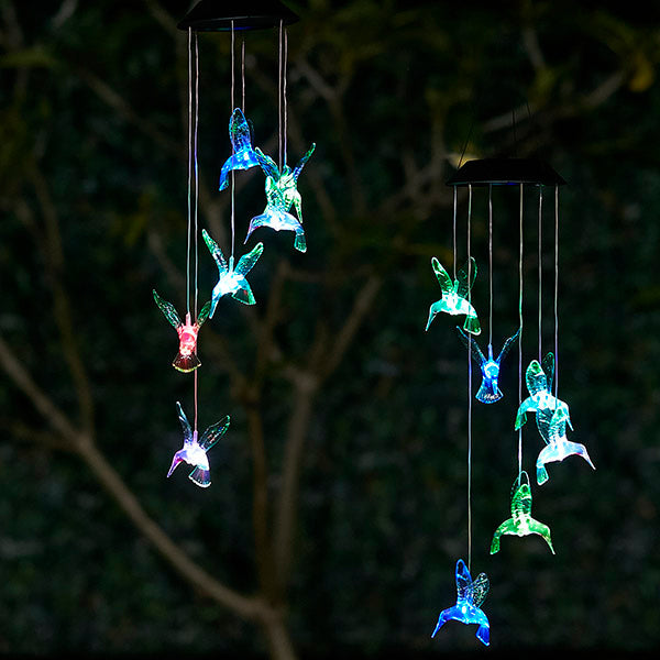 Pêndulo de Luzes Beija-Flor Alimentado por Energia Solar