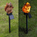 Esquilo de Luz Decorativa de Jardim à Energia Solar