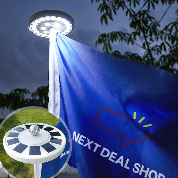 Luz de UFO Para Mastro à Energia Solar