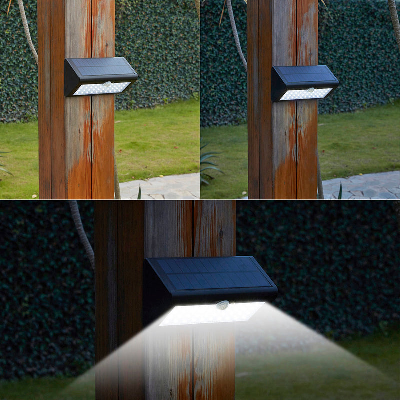 Super Luz com Sensor de Movimento e Painel Solar - Super Brilhante, Sem fios, Fácil instalação.