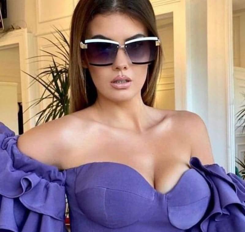 Óculos de sol feminino UV400 Vintage