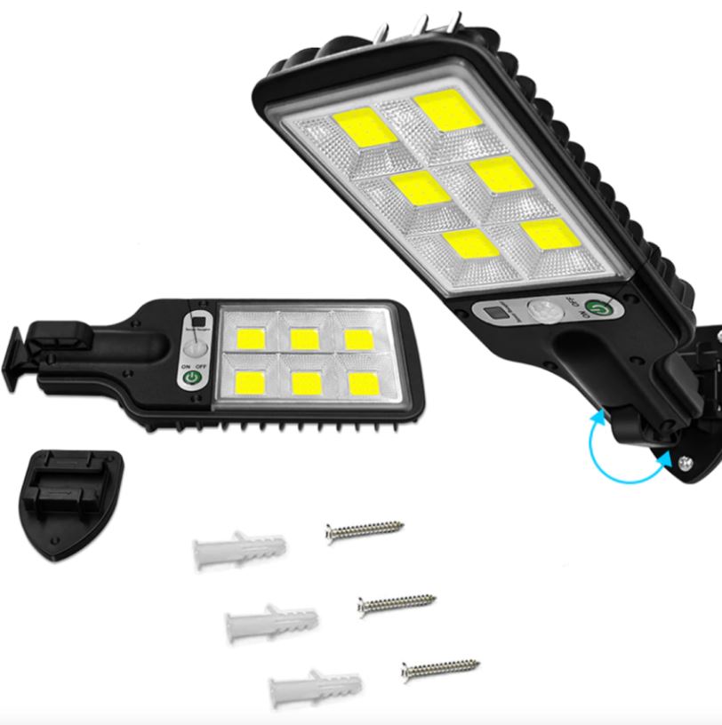 Refletor LED Solar Sustentável com Sensor de Movimento - Frete Grátis