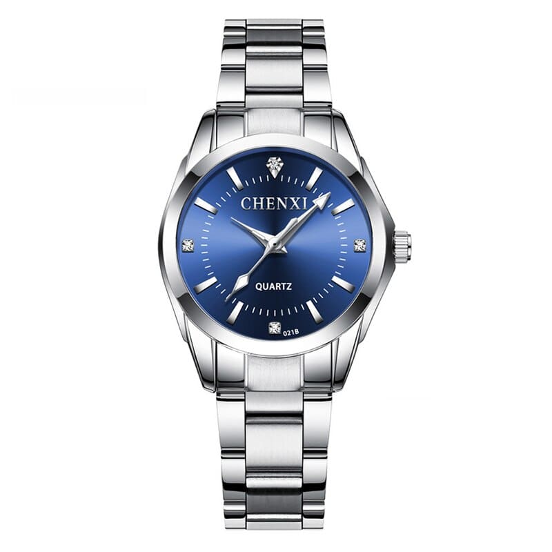 Relógio Feminino Strass Azul