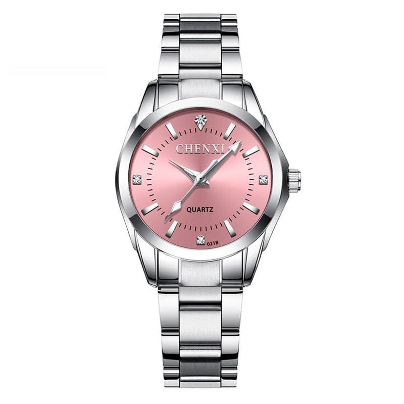 Relógio Feminino Strass Rosa