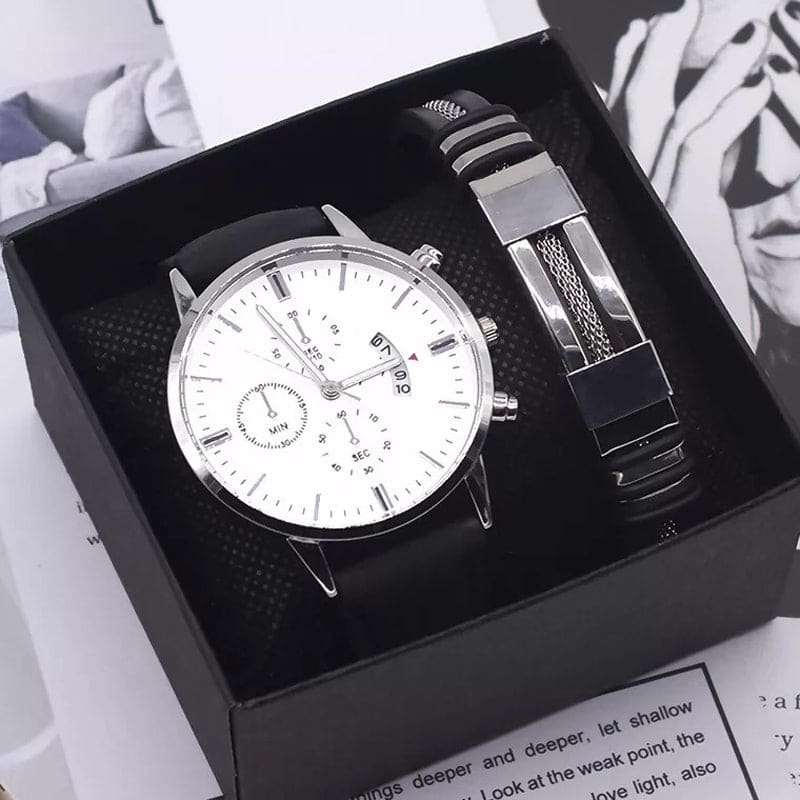 Relógio Masculino + Pulseira Grátis Modelo 02 00012032