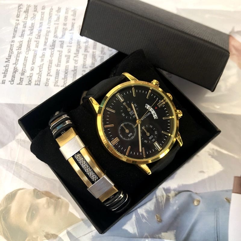 Relógio Masculino + Pulseira Grátis Modelo 05 00012032