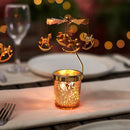 Suporte Para Velas Com Carrossel Giratório