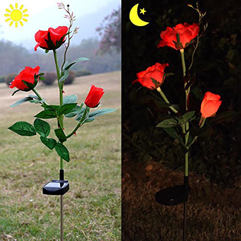Rosa Eterna com LED Solar