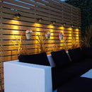 2 Peças de Luz de OVNI de Calhas com Energia Solar