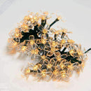 Flores Pisca-Pisca com Painel Solar (Branco Quente)