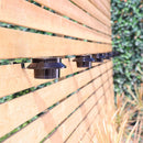 2 Peças de Luz de OVNI de Calhas com Energia Solar