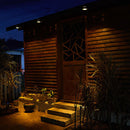 2 Peças de Luz de OVNI de Calhas com Energia Solar